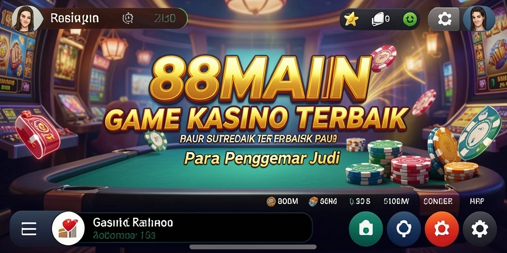 Tampilan gameplay menarik dari 88MAIN menunjukkan keseruan bermain kasino.