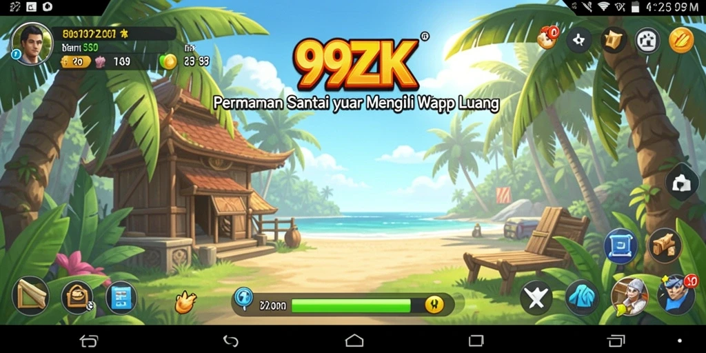 Screenshot menunjukkan gameplay seru dan menarik dari 99ZK.