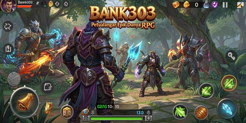 Gameplay menarik BANK303 dengan pertarungan seru dan karakter yang mendalam.