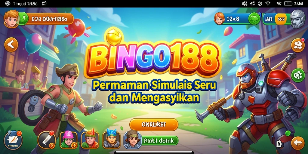 Tampilan gameplay menarik dari BINGO188 yang seru.