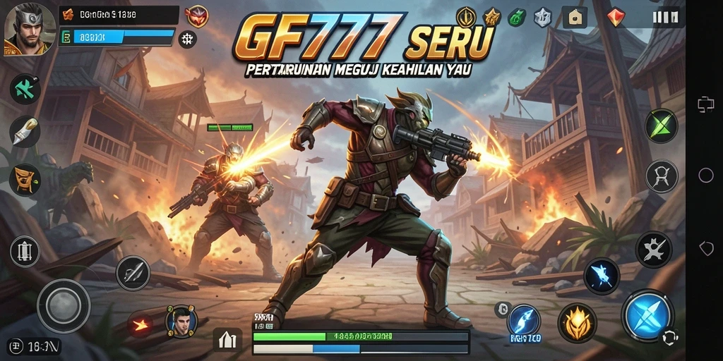 Tangkapan layar dari gameplay Action yang mendebarkan di GF777.