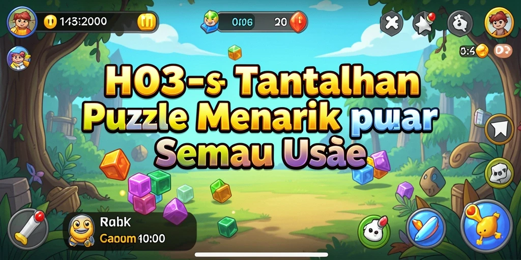 Tampilan gameplay H03 dengan teka-teki yang menantang.