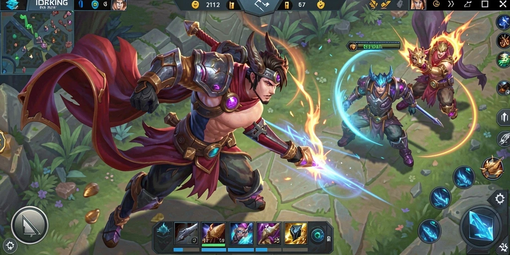 Tampilan gameplay seru dan strategis dari IDRKING.
