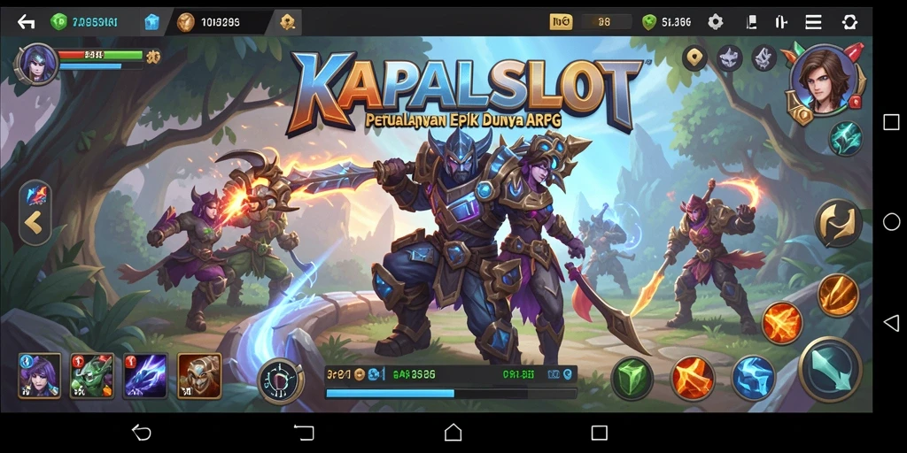 Tampilan gameplay KAPALSLOT yang menantang dan epik.