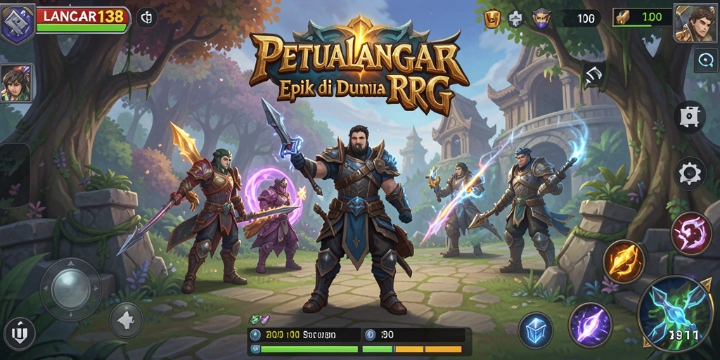 Tampilan menarik dari gameplay RPG yang menegangkan.