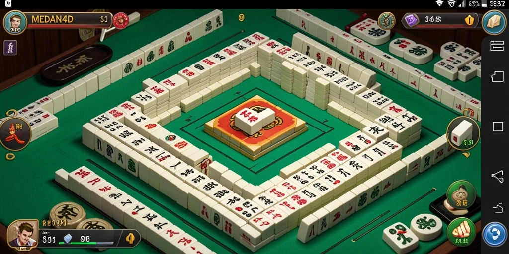 Tampilan menarik dari gameplay Mahjong di MEDAN4D.