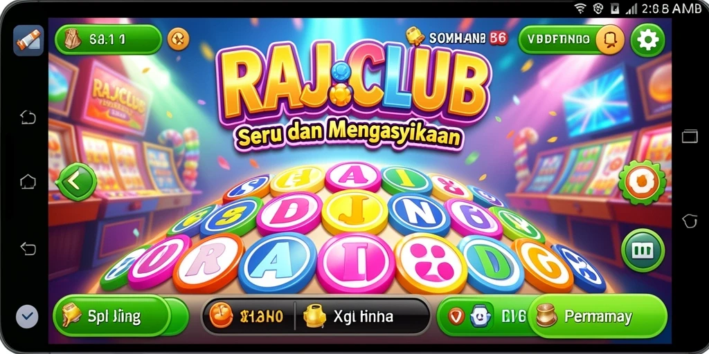 Tampilan gameplay RAJACLUB dengan suasana Bingo yang ceria.