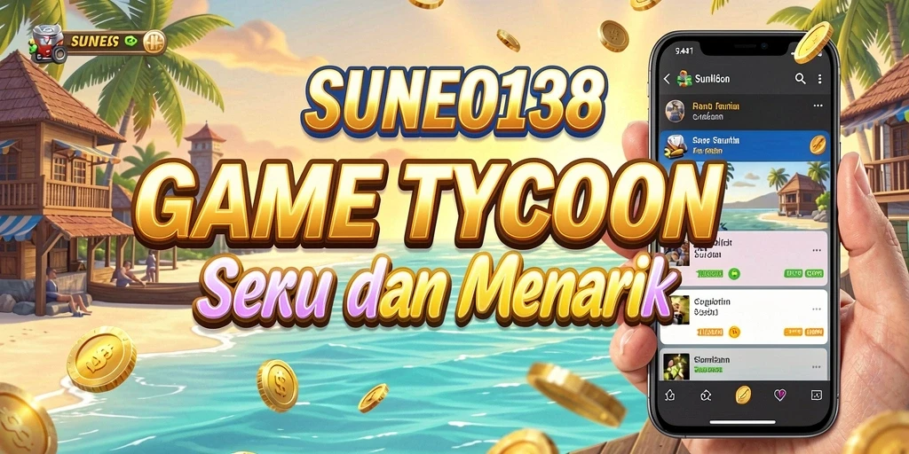 Tampilan gameplay SUNEO138 dengan sistem manajemen bisnis yang menarik.