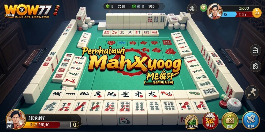 Tampilan menarik gameplay Mahjong di WOW77.